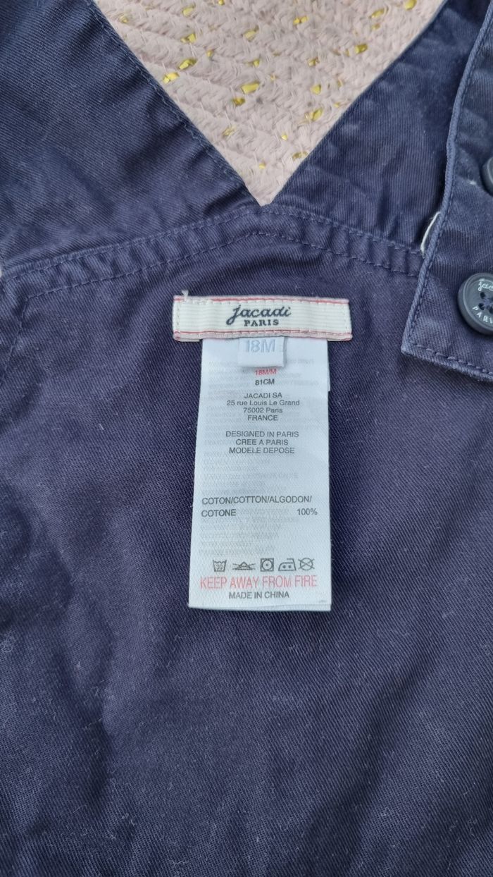 Lot 2 salopettes short + pantalon 18 mois - photo numéro 3