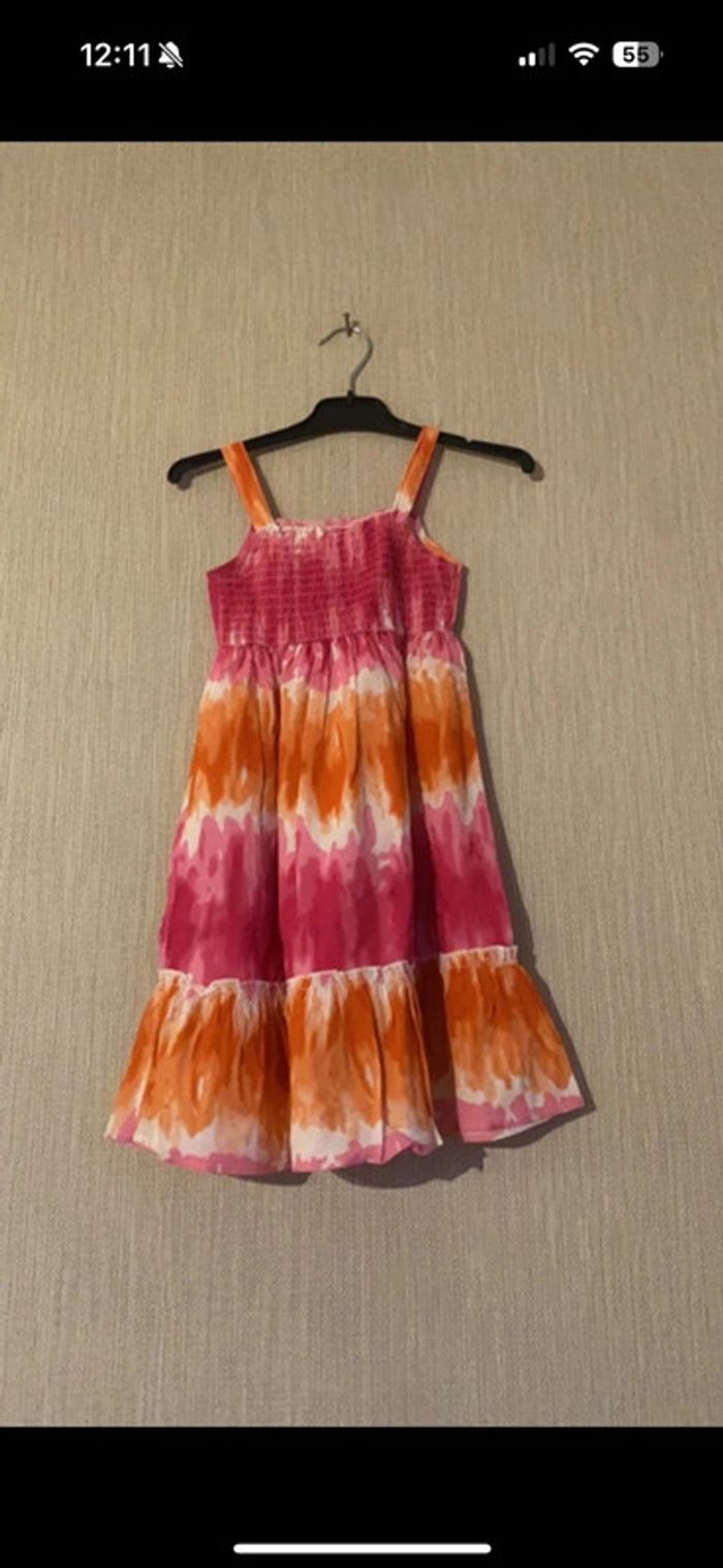 Robe 6 ans rose et orange - photo numéro 2