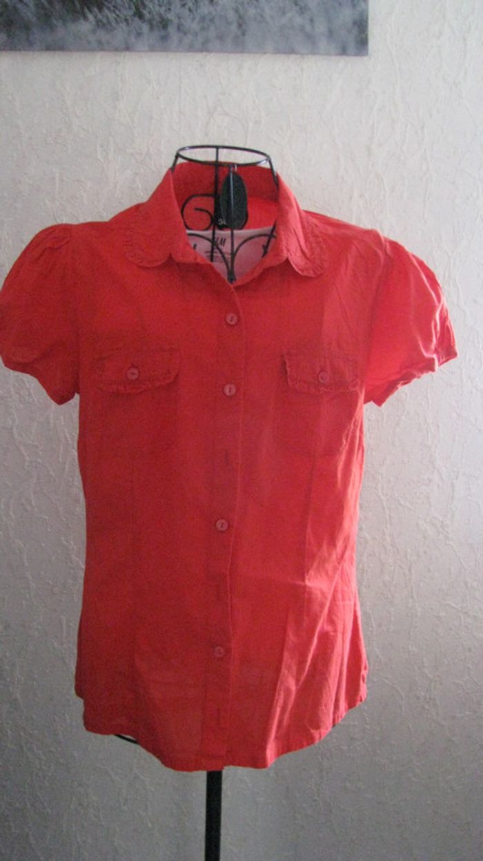 chemise rouge t38