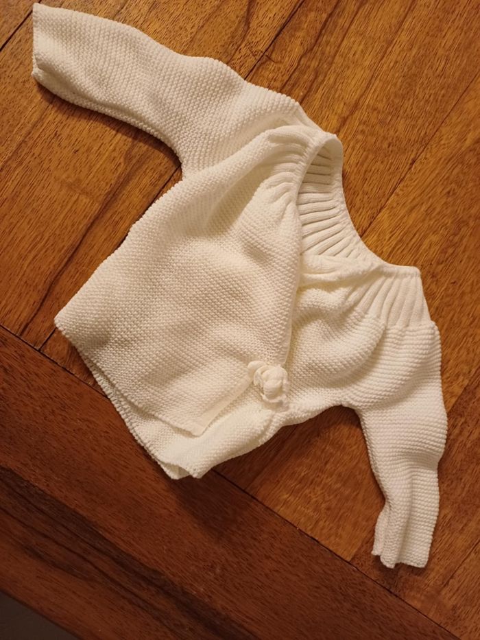 Lot de 2 brassière en laine 1 mois - photo numéro 3