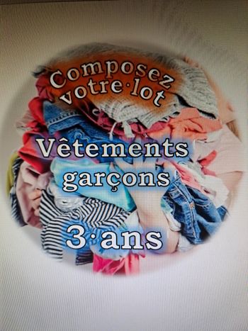 Lot vêtements garçon 3A - composez votre lot