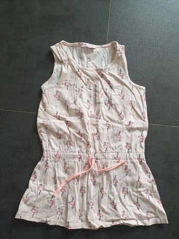 Chemise de nuit 8 ans sans manches flamants roses Jolie