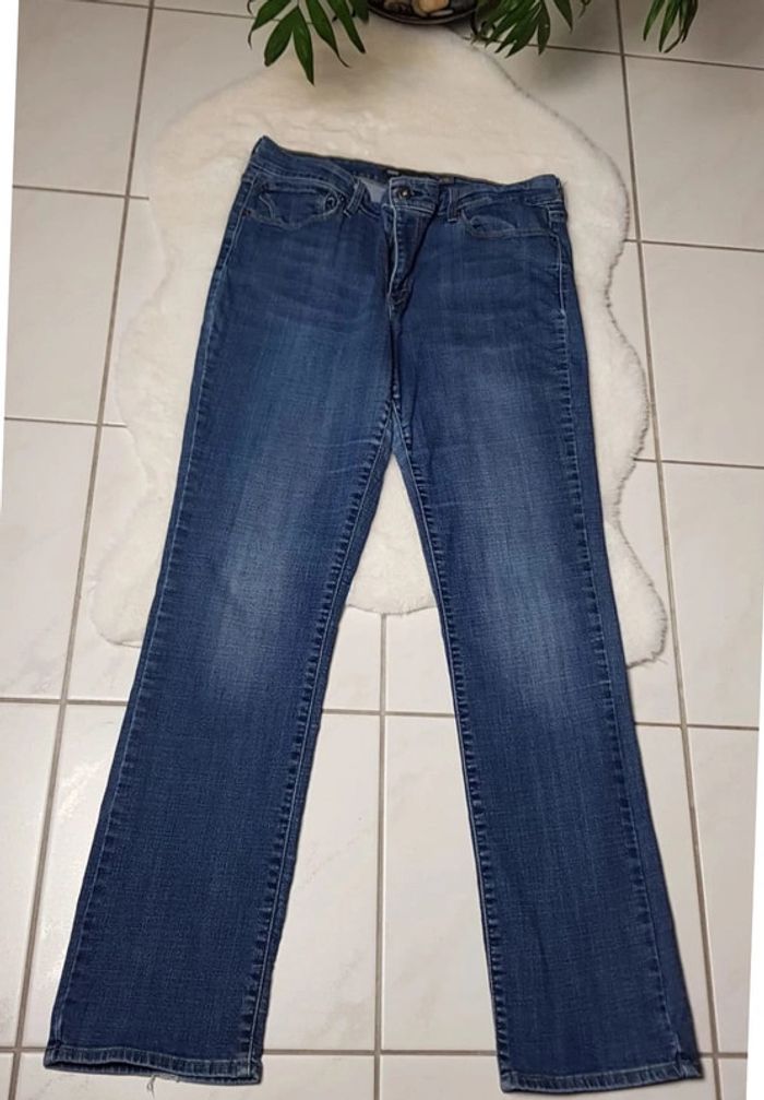 Jean Levi's Demi Curve Mid Rise Straight Bleu - photo numéro 2