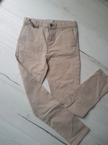 Pantalon chic cérémonie chino beige garçon zara 10ans