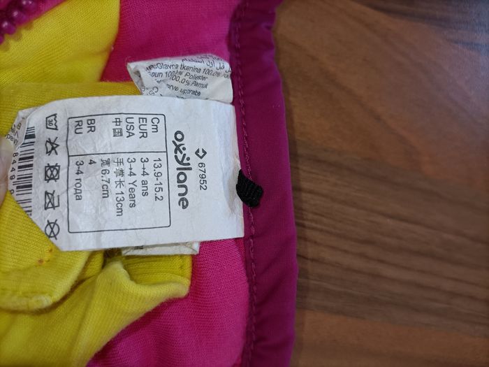 Moufles rose Décathlon ours 3-4 ans - photo numéro 4