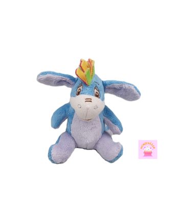 Petite peluche doudou Bourriquet DISNEY crinière multicolore 14 cm bruissements