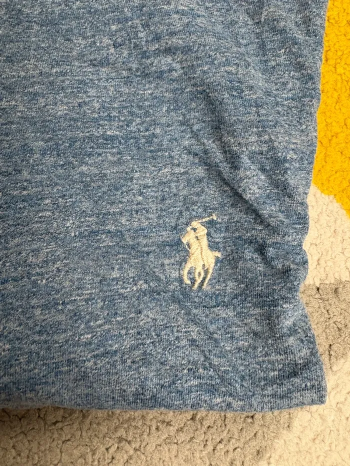 Tee-shirt à manches longues Polo Ralph Lauren | Bleu chiné | Taille M - photo numéro 5