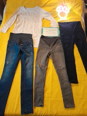 Lot🤰 spécial grossesse 🤰3 jeans slim + 1 chemise de nuit