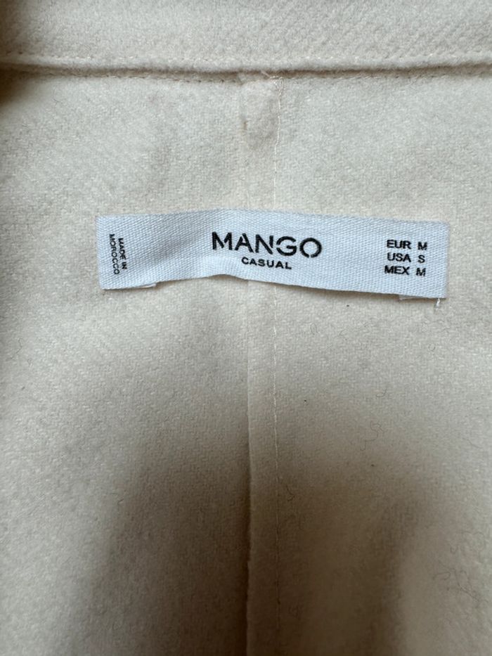 Veste longue en laine Mango Taille 38 - photo numéro 3