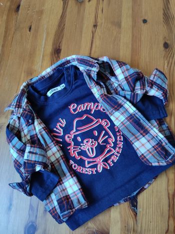 Ensemble tee shirt et chemise