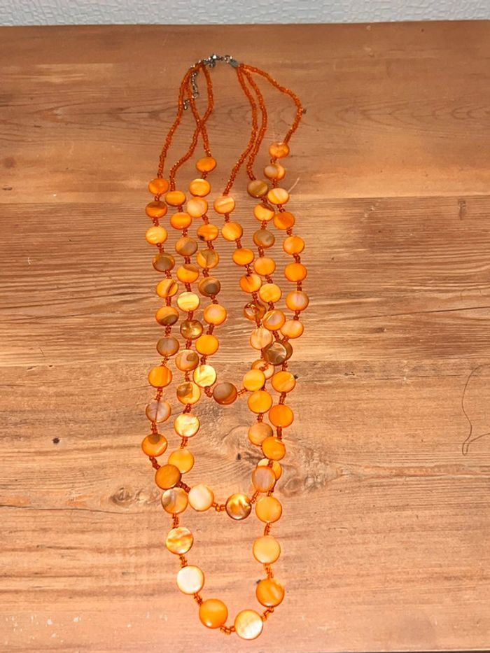 Collier orange - photo numéro 2