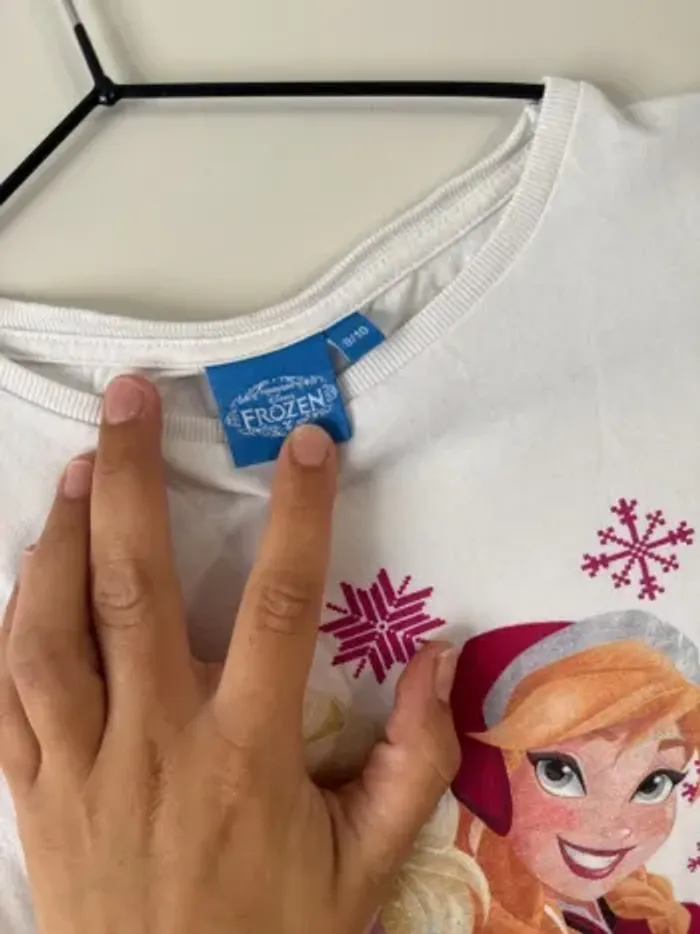 👚 t-shirt à manche longue - la reine des neiges - Disney - 9-10 ans - très bon état - photo numéro 6