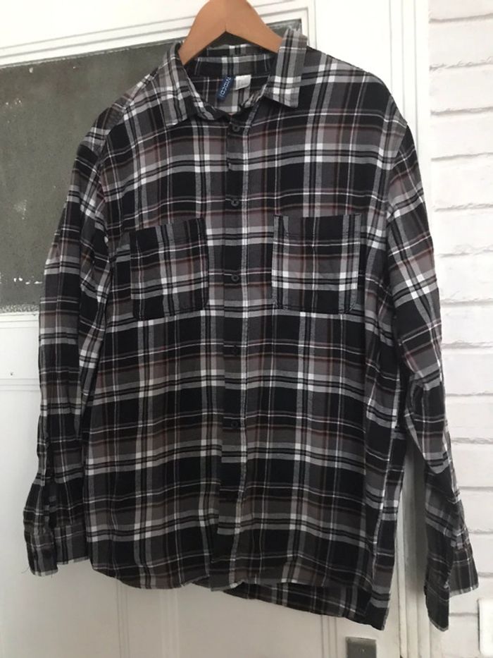 Lot de 2 chemises à carreaux H&M taille L et XL - photo numéro 18
