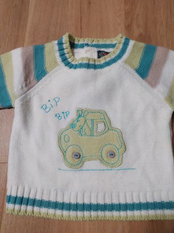 Pull Mini Gang 6 mois voiture