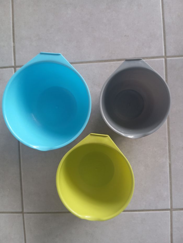 Lot de 3 bols de cuisine