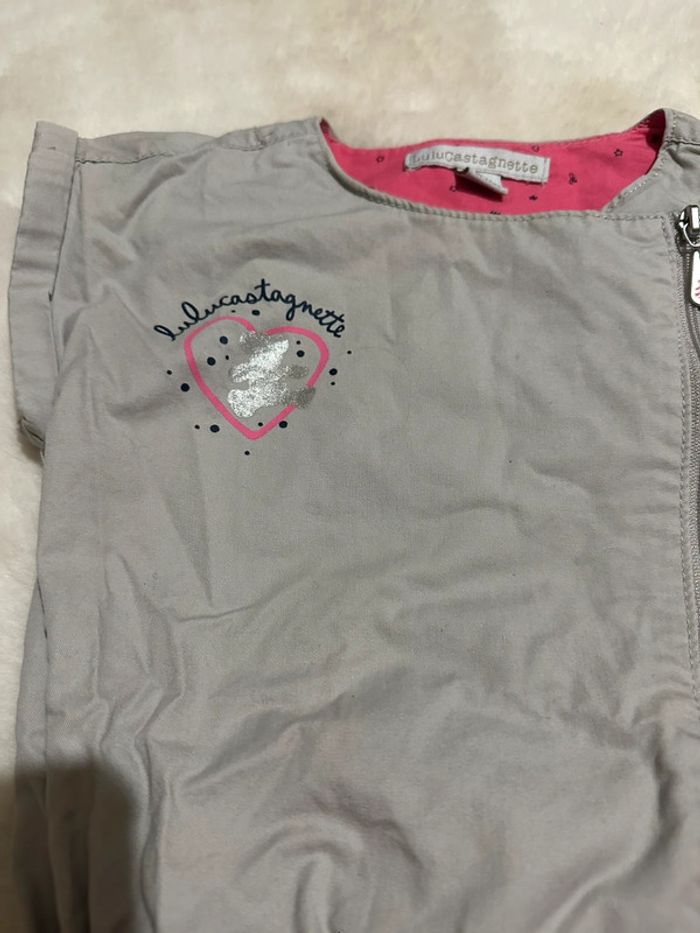 Robe fille lulu castagnette 3 ans 36 mois grise - photo numéro 2