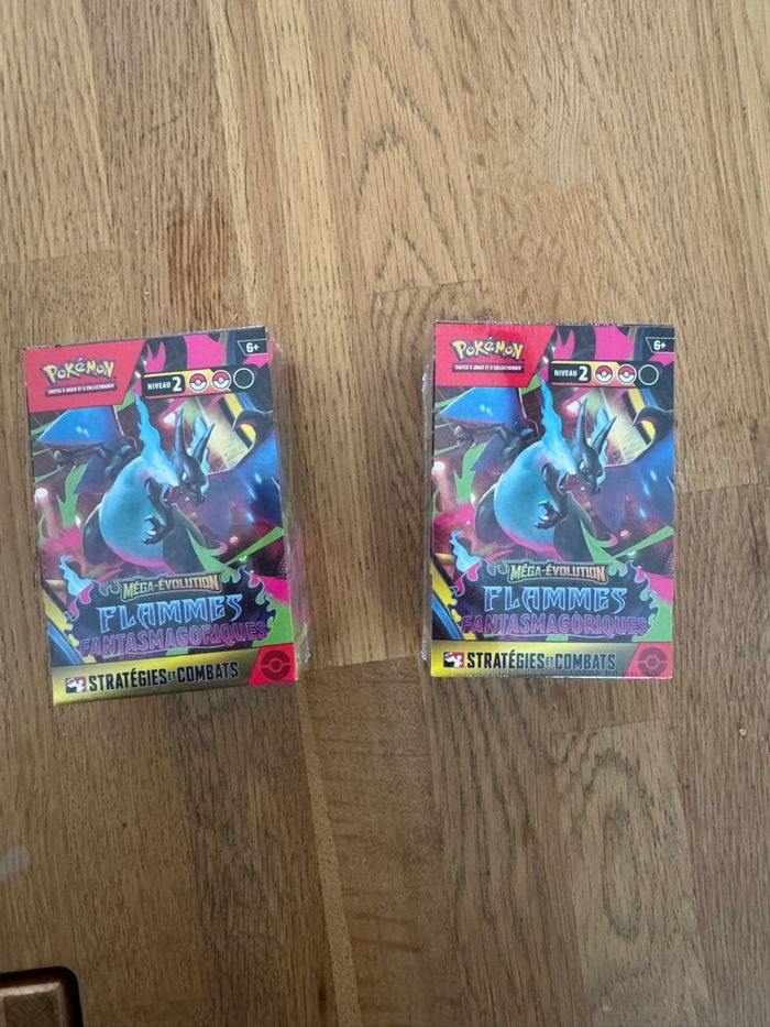 Lot de 2 Kits AP Pokemon ME02 Mega Evolutions Flammes Fantasmagoriques scellés