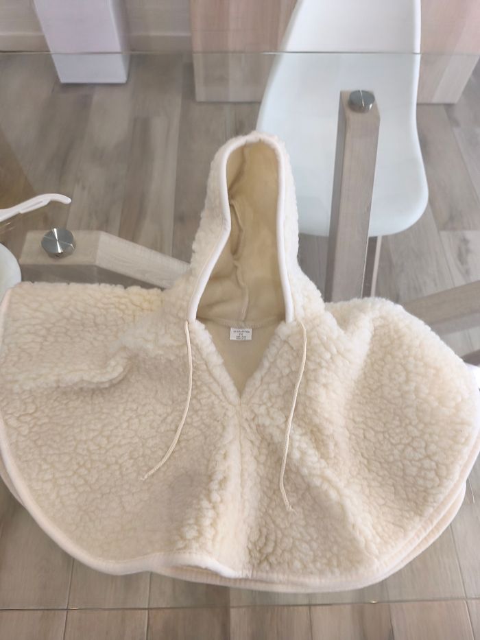 Poncho laine mouton 100% - photo numéro 4