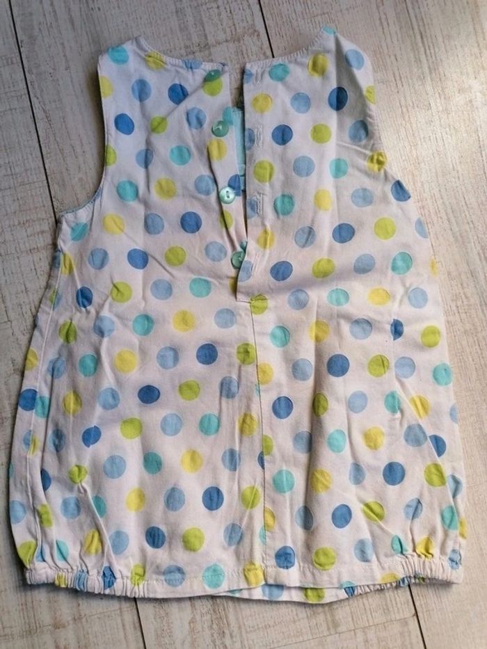 Robe à pois grain de blé 9-12 mois - photo numéro 2