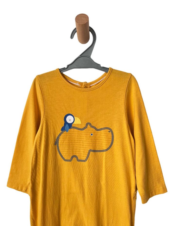 Pyjama 1 pièce jaune moutarde 100% coton - Okaïdi 18 mois - photo numéro 2