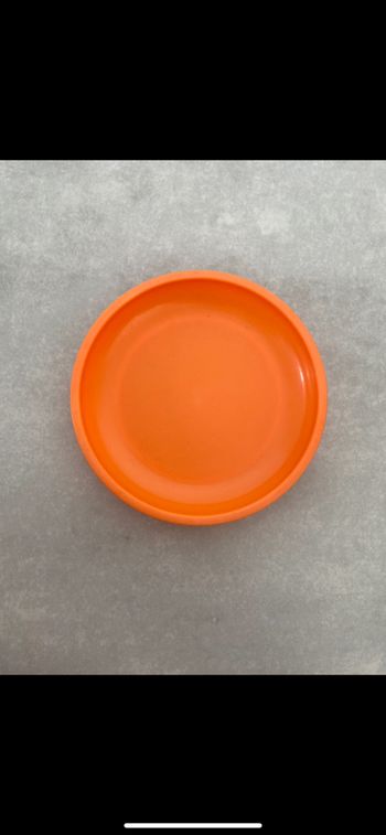 Assiette dinette orange
