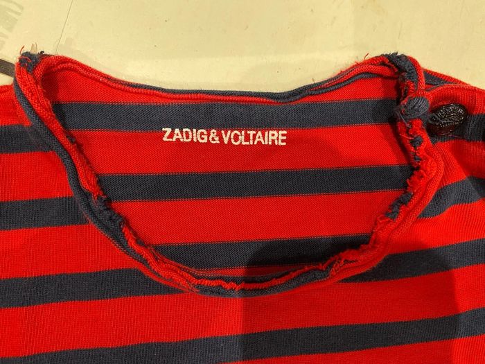 Zadig et Voltaire mixte Marine rouge petit 12 ans, XS - photo numéro 3