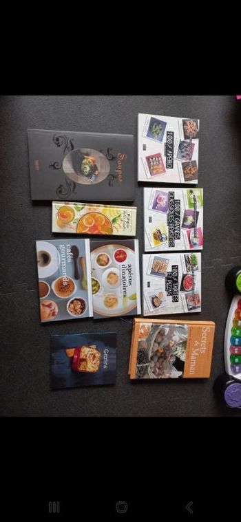 Lot 9 livres recettes