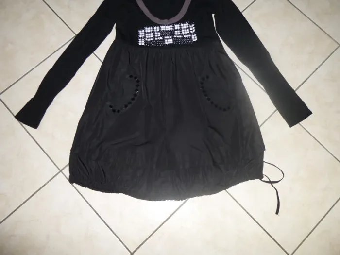 robe forme boule lien de serrage au bas LOLINE taille S = 38 - photo numéro 3