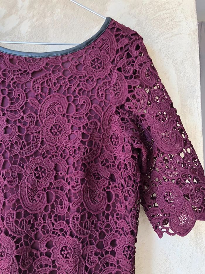 Robe dentelle bordeaux La Redoute 38 - photo numéro 2