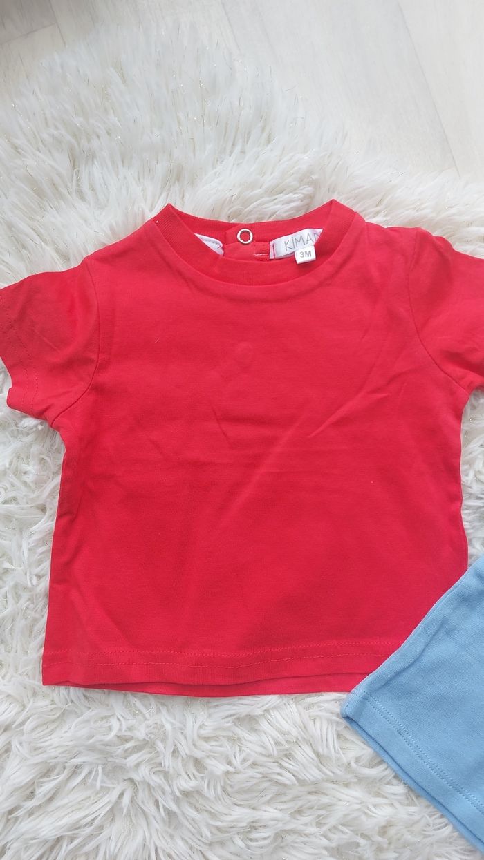 Lot de 2 t-shirts 3 mois - photo numéro 2