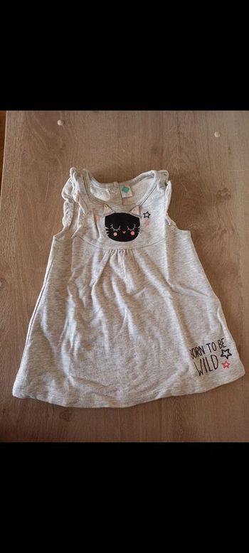 Robe fille 12 mois chat