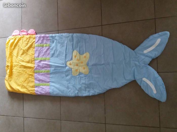 Sac de couchage sirène Vert Baidet