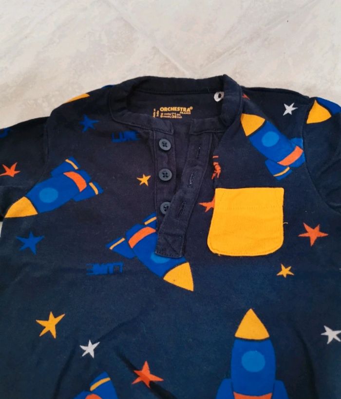 T-shirt à manches longues bébé garçon 9 mois comme neuf - photo numéro 2