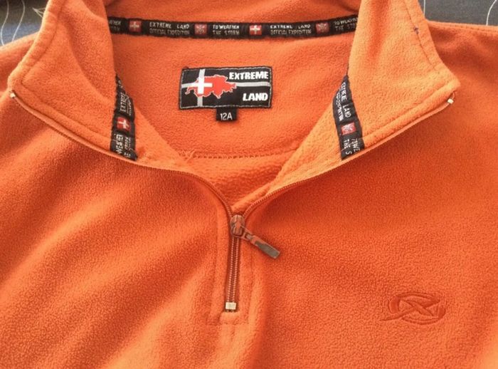 Polaire orange - Extrême Land - 12ans - photo numéro 3