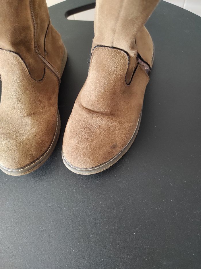 👢 Bottes fille – Pointure 32 – Nubuck marron - photo numéro 6