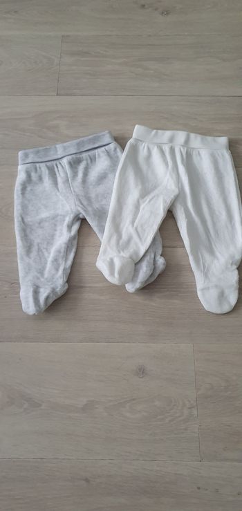 pantalon avec pieds 1/3 mois fille