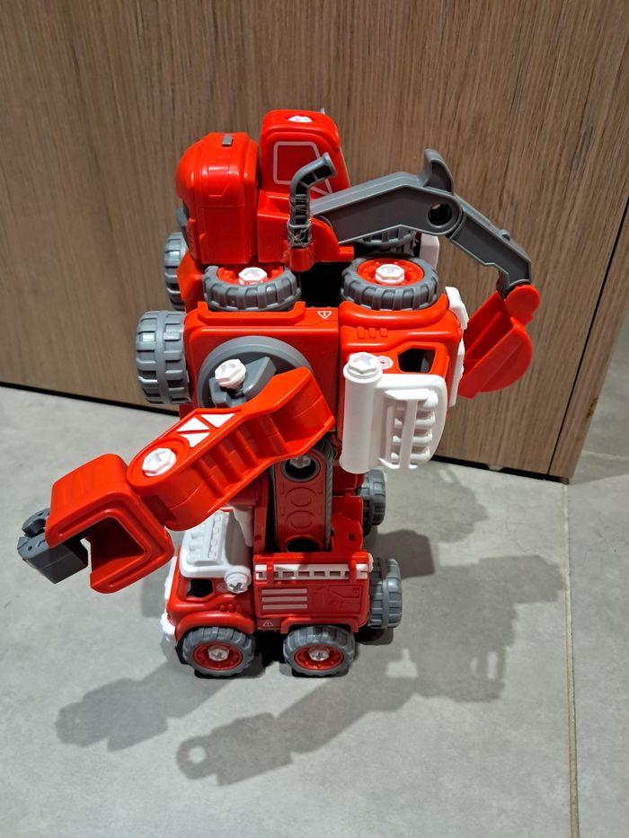 Transformer robot 5en1 camions de pompier à assembler - photo numéro 3