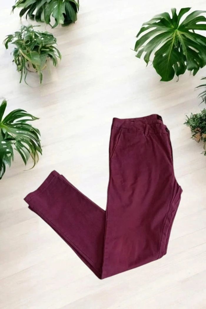Chino Scotch & Soda bordeaux taille W30 | Fr 40 - photo numéro 3