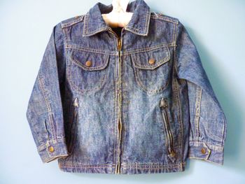 Veste jean Garçon vertbaudet 4 ans TBE collection O'Kids esprit western