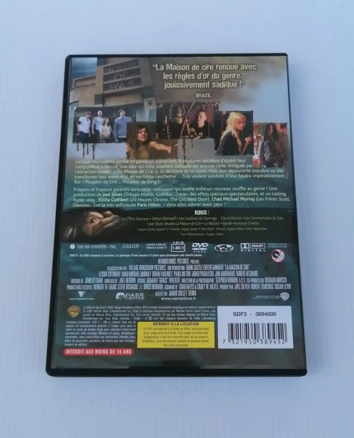 Dvd La maison de cire (Paris Hilton, Jared Padalecki). - photo numéro 2