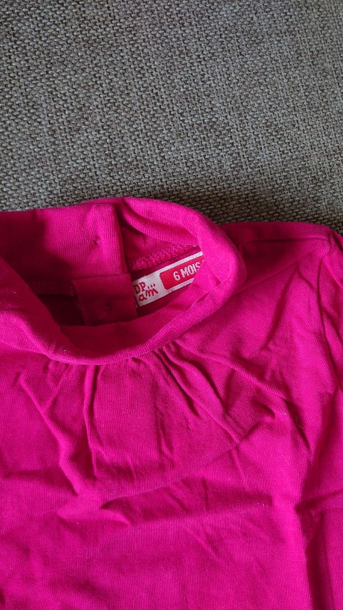 Tee shirt rose DPAM - photo numéro 2