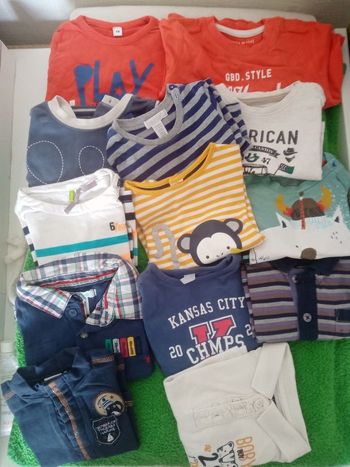 Lot de 21 hauts manches longues 6 mois