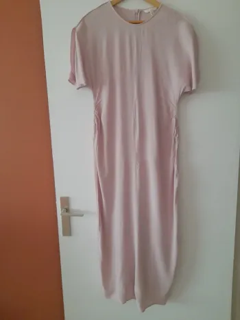 Robe longue de grossesse manches courtes