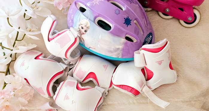 Équipement Rollers Patins à Roulettes Casque Protection Oxelo 8/12 ans - photo numéro 2