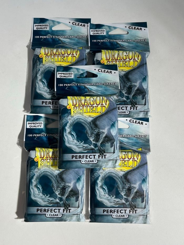5 x paquets de 100 sleeves Perfect Fit Dragon Shield - photo numéro 1