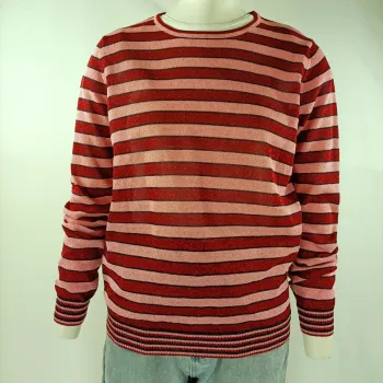 T-shirt à manches longues - Tara Jarmon - M LE Rayé Rouge et Rose