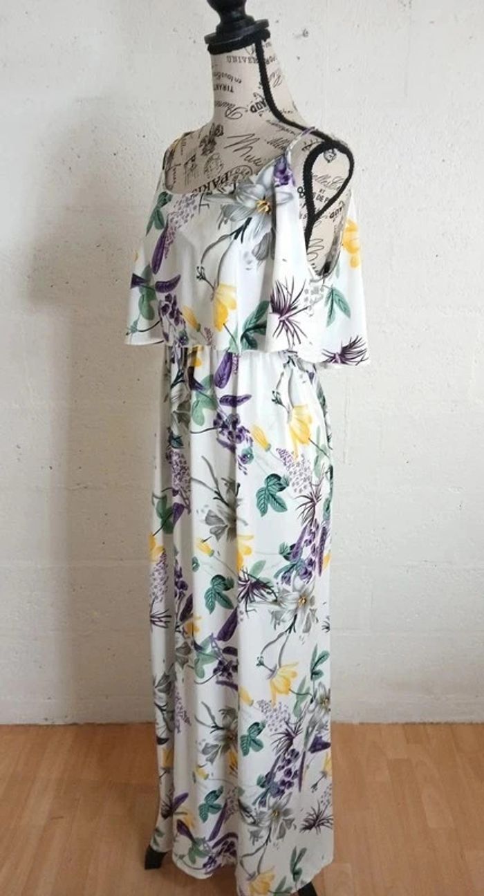 🌿 Robe longue fluide fleurie – Taille L/XL – Marque J.Stars – Très bon état - photo numéro 7