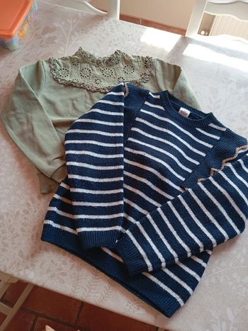 Lot de 2 pull 10 ans fille