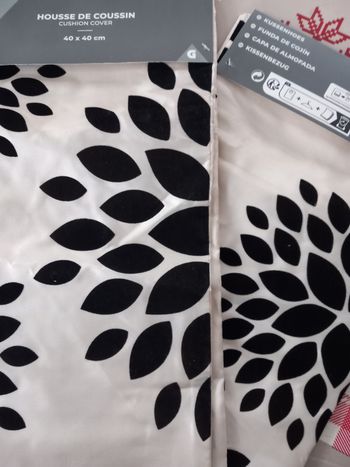 Lot de 2 housses coussin 40x40