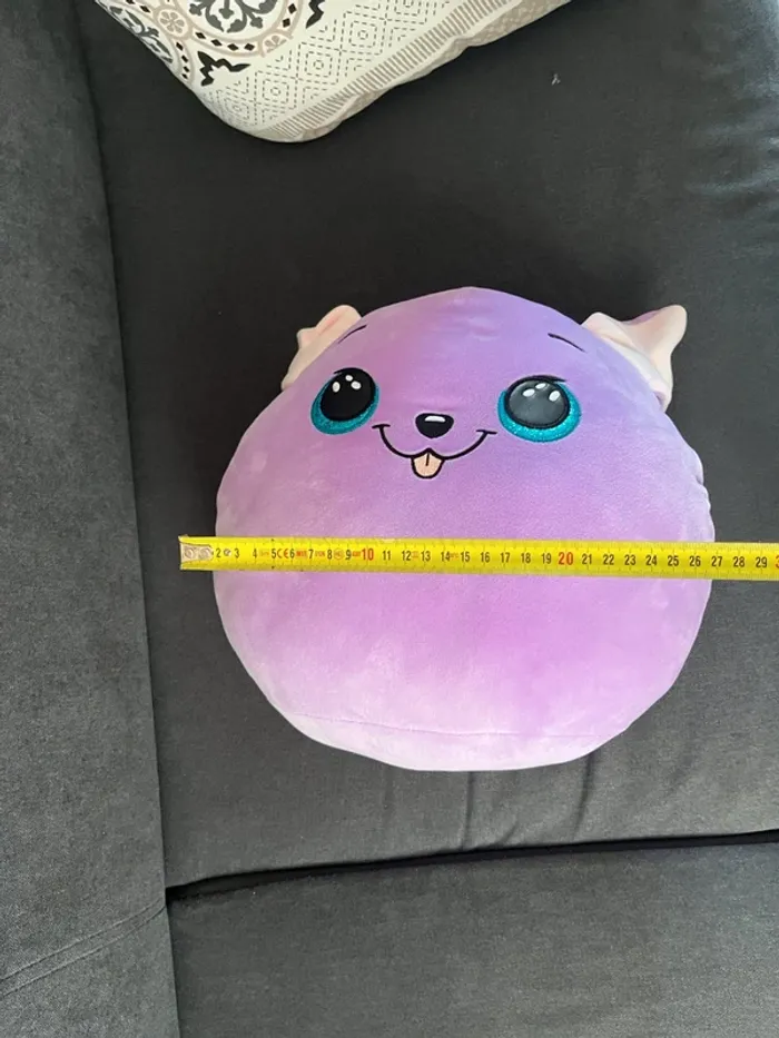 Peluche Ty Squish A Boos Medium Bitsy Le Chien Violet - photo numéro 4